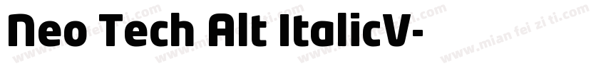 Neo Tech Alt ItalicV字体转换